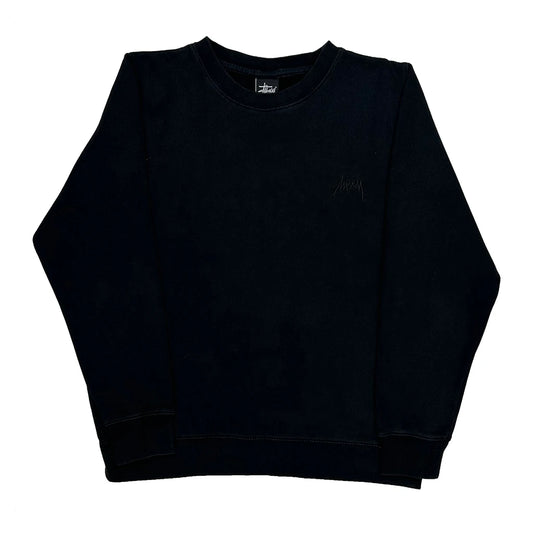 Stussy Long Sleeve T-Shirt - Medium Black Cotton