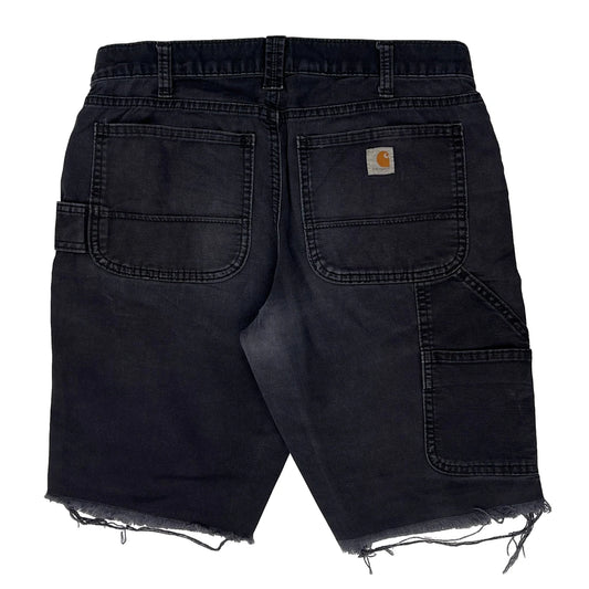 Carhartt Slim Fit Carpenter Shorts - 30W 10L Black Cotton