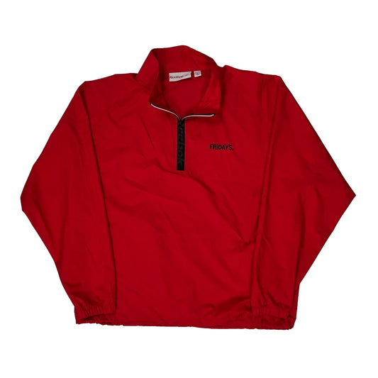 Reebok Windbreaker - XL Red Nylon