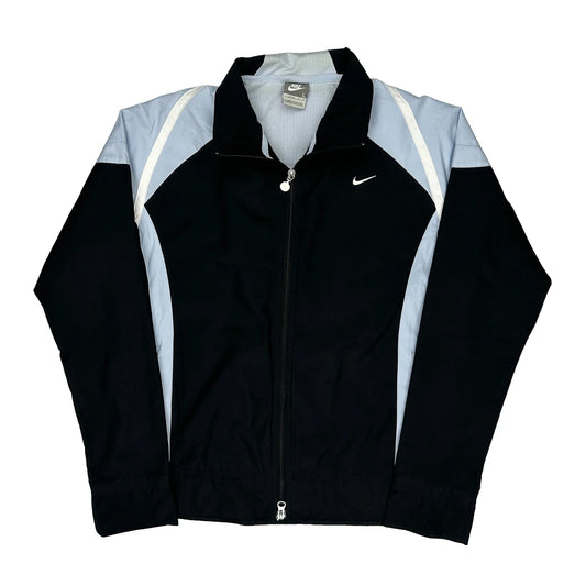 Nike Track Jacket - Large Black Polyester