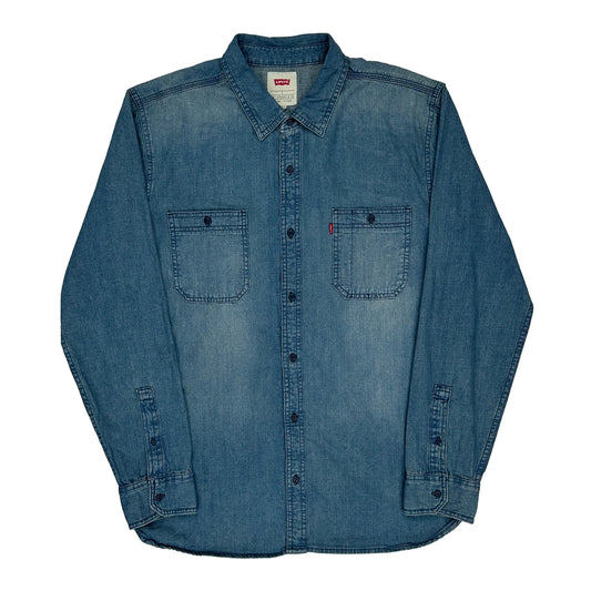Vintage Levis Denim Shirt - Large Blue Denim