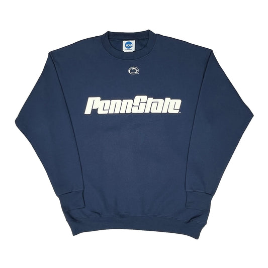 Penn State Ncaa College Sweatshirt - Large Navy Cotton Blend