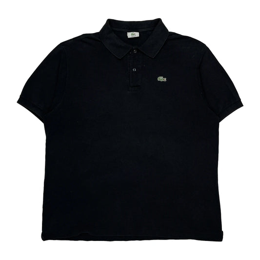 Vintage Lacoste Polo Shirt - 3XL Black Cotton