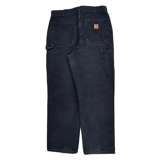 Carhartt Carpenter Trousers - 34W 32L Navy Cotton