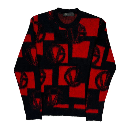 Versace Jumper - Small Black Wool Blend