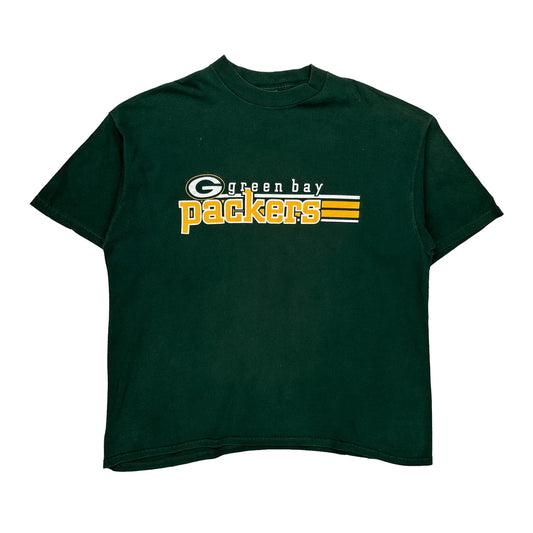 Green Bay Packers Logo Athletics Nfl T-Shirt - 2XL Green Cotton