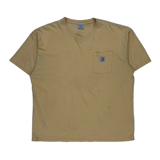 Carhartt T-Shirt - 2XL Yellow Cotton