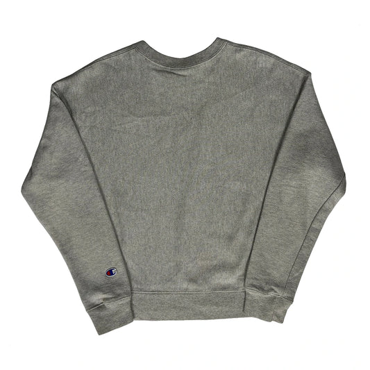 Reverse Weave Champion Sweatshirt - Small Grey Cotton