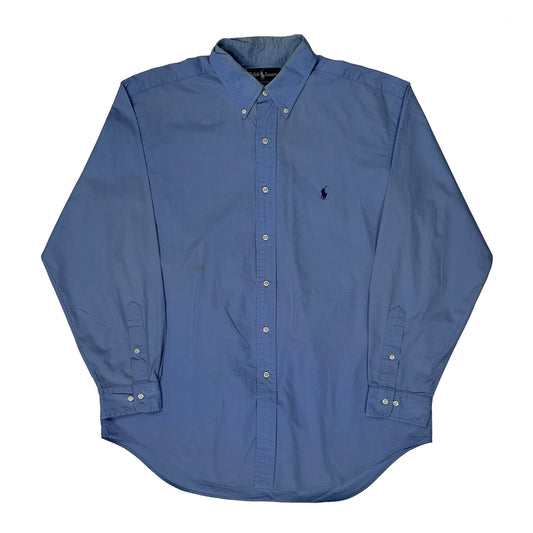 Yarmouth Ralph Lauren Shirt - Large Blue Cotton