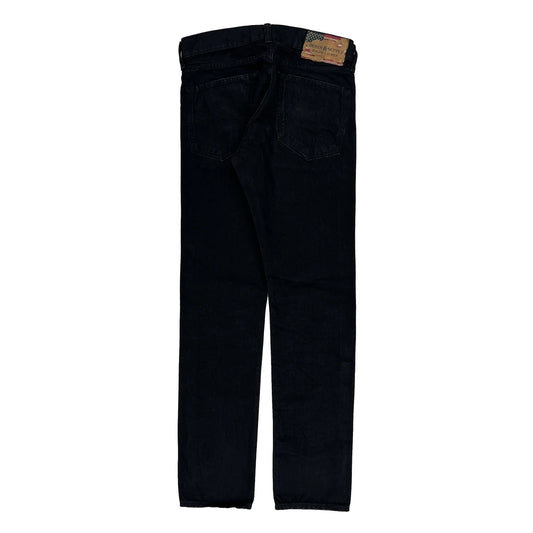 Ralph Lauren Slim Jeans - 32W 34L Black Cotton