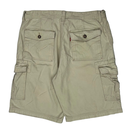 Levis Cargo Shorts - 36W 11L Beige Cotton