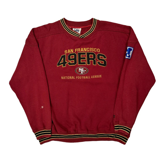 San Francisco 49Ers Lee Sport Football Sweatshirt - 2XL Red Polyester Blend