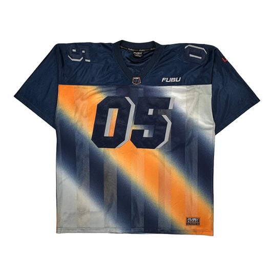 05 Fubu Graphic Jersey - 2XL Blue Polyester