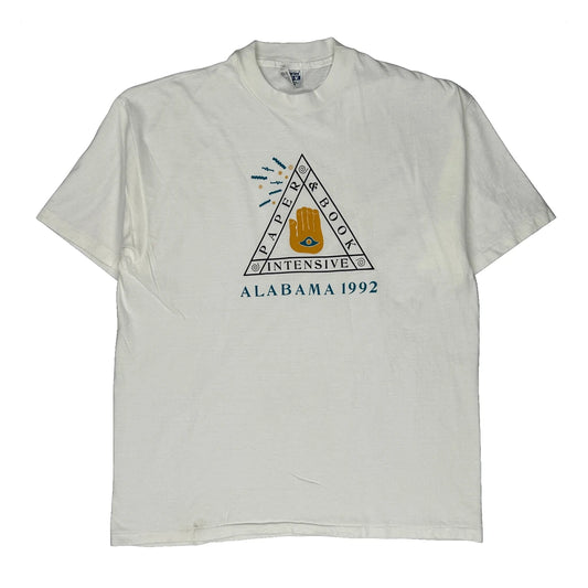 Hanes Single Stitch T-Shirt - XL White Cotton