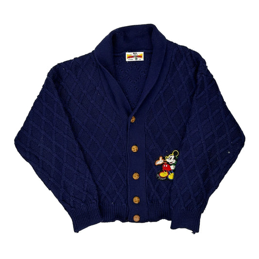 Age 10 Disney Cardigan - Medium Navy Acrylic