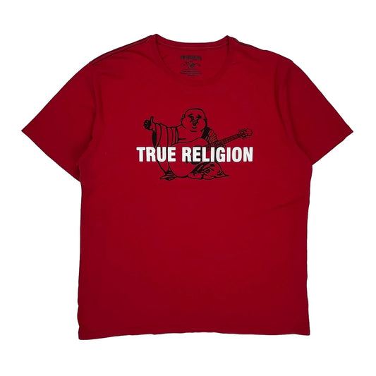 True Religion T-Shirt - 2XL Red Cotton