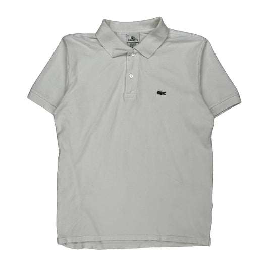 Lacoste Polo Shirt - Large White Cotton