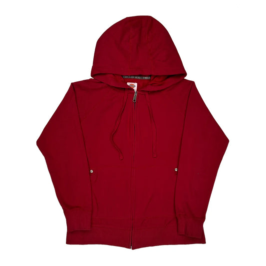 Dickies Hoodie - Medium Red Cotton Blend