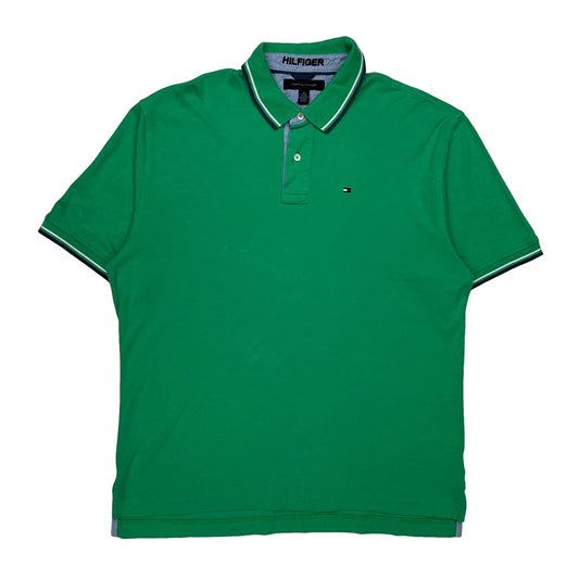 Vintage Tommy Hilfiger Polo Shirt - XL Green Cotton