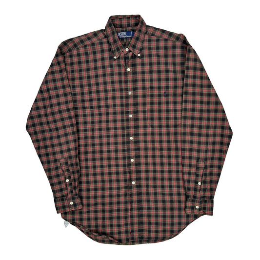 Polo By Ralph Lauren Checked Shirt - Medium Green Cotton
