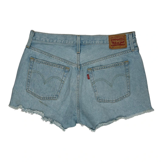 Levis Denim Shorts - 32W UK 12 Light Wash Cotton