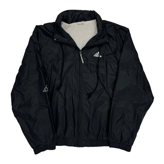 Adidas Windbreaker - Large Black Polyester
