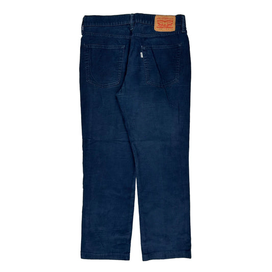 Levis Cord Trousers - 32W 29L Blue Corduroy
