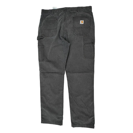 Carhartt Carpenter Trousers - 36W 34L Black Cotton