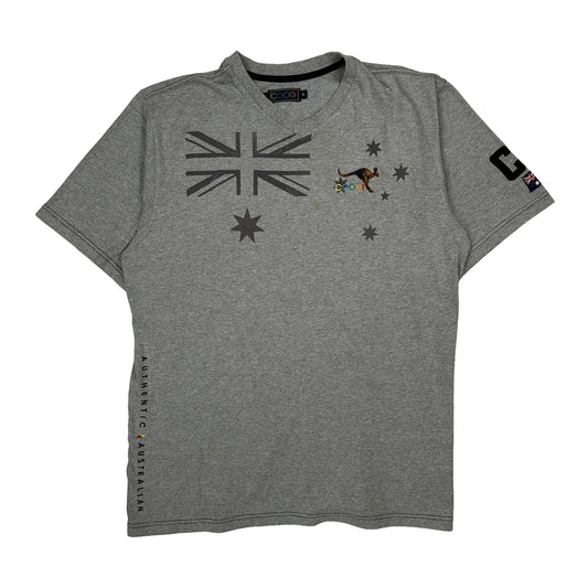 Coogi Graphic T-Shirt - XL Grey Cotton