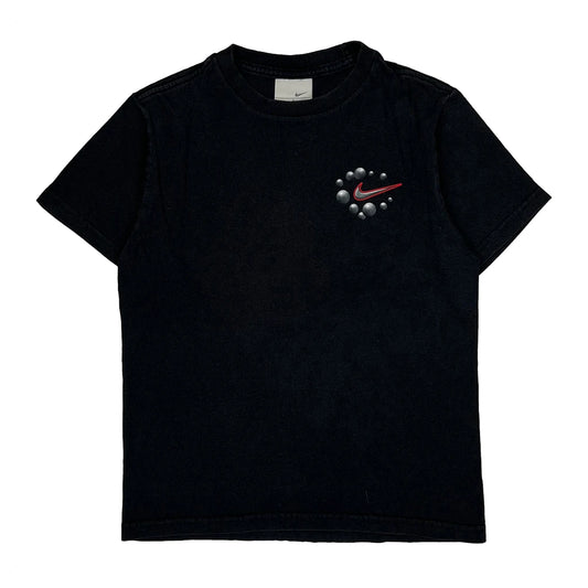 Age 8 Nike Graphic T-Shirt - Small Black Cotton