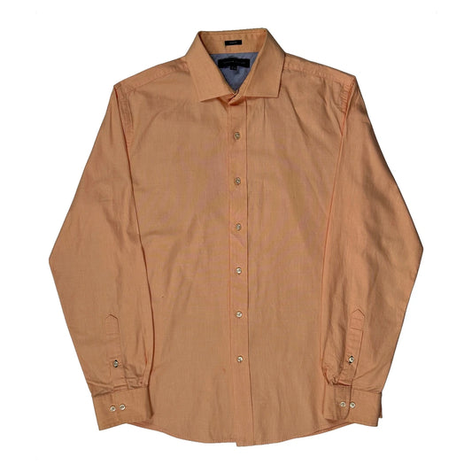 Tommy Hilfiger Slim Fit Shirt - Medium Orange Cotton