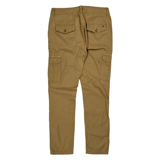 Hilfiger Denim Cargo Trousers - 32W 32L Khaki Cotton