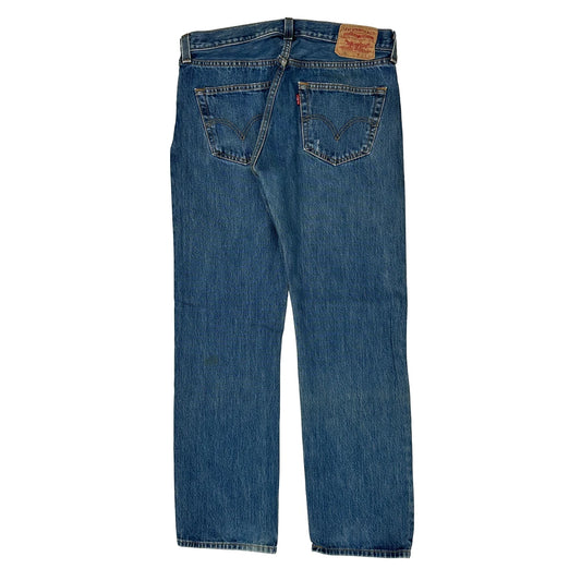 501 Levis Jeans - 33W 31L Blue Cotton