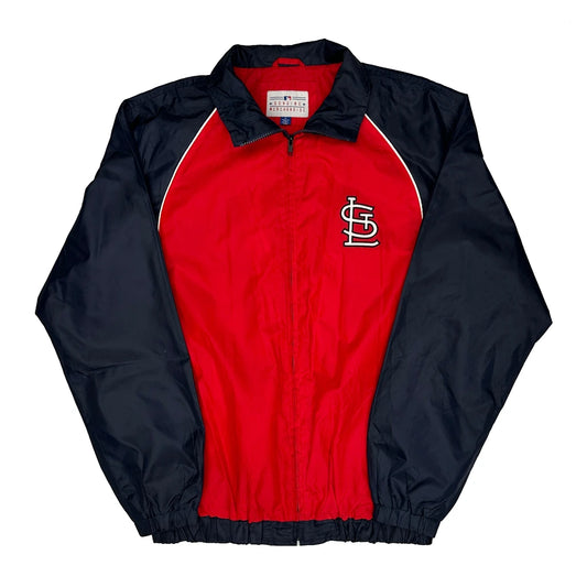 Vintage St. Louis Cardinals Mlb Windbreaker - Medium Red Polyester