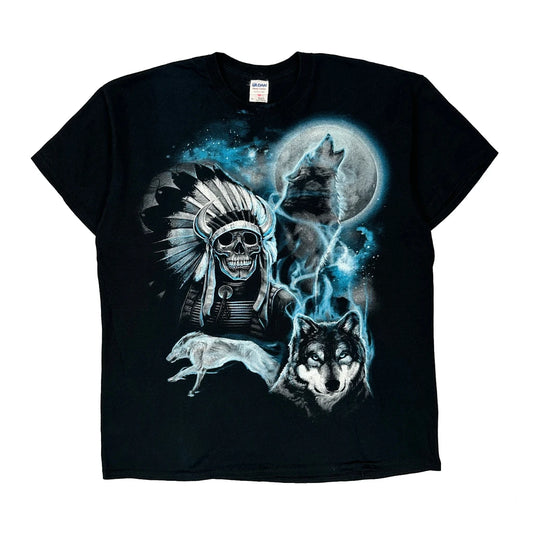 Gildan Graphic T-Shirt - XL Black Cotton