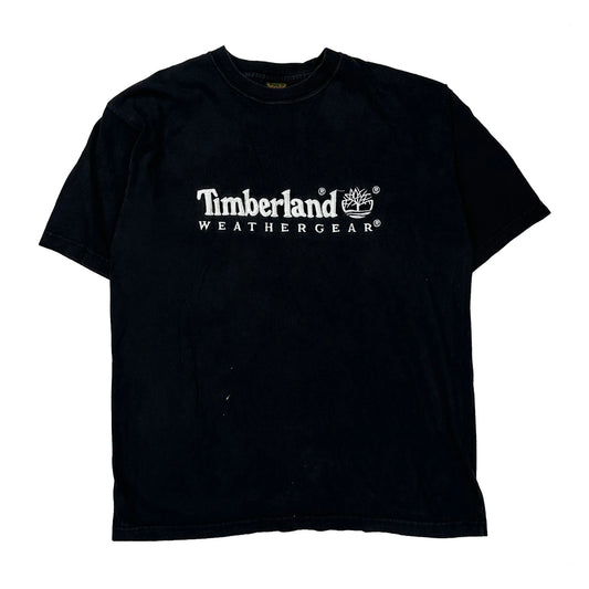 Timberland Spellout T-Shirt - Medium Black Cotton