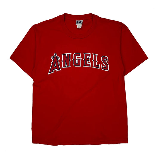 Angels Lee Sport Nfl T-Shirt - Large Red Cotton