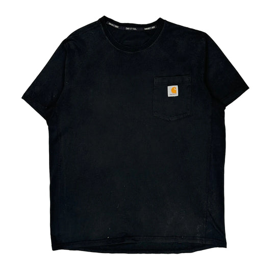 Carhartt T-Shirt - Large Black Cotton Blend