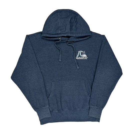 Surfing Quiksilver Hoodie - Medium Blue Cotton