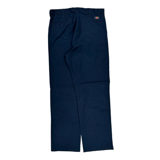 Dickies Trousers - 34W 34L Navy Cotton