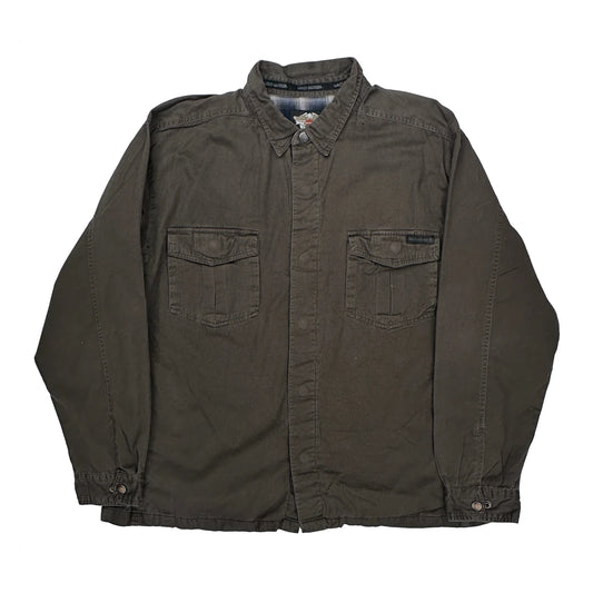 An American Legend Harley Davidson Jacket - XL Brown Cotton