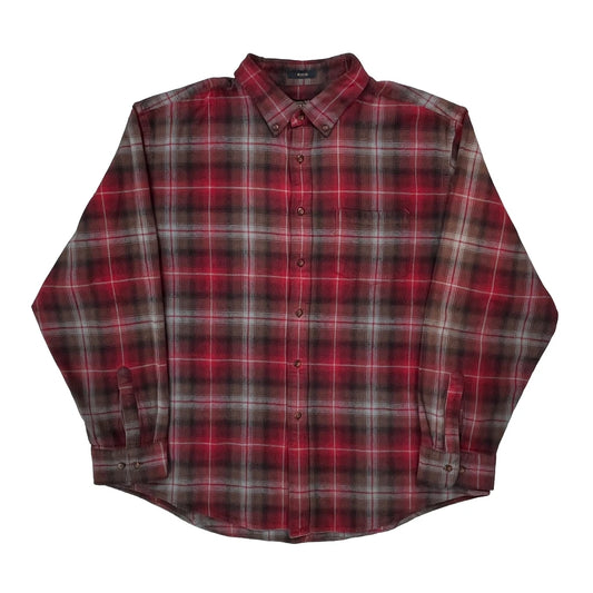 Mason Pendleton Checked Flannel Shirt - 2XL Red Cotton