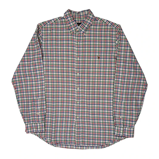 Ralph Lauren Checked Shirt - XL White Cotton