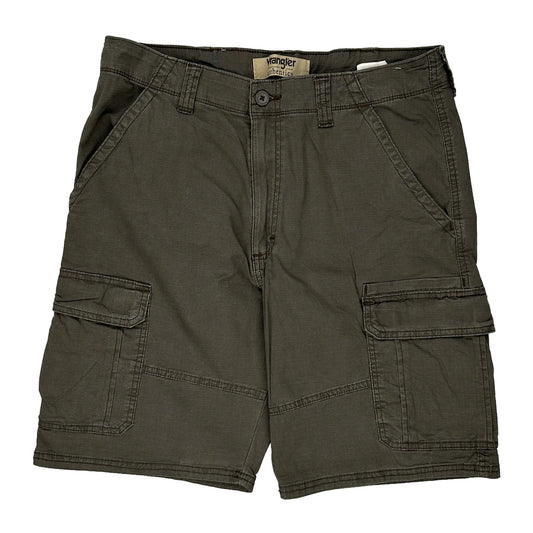 Wrangler Cargo Shorts - 34W 10L Grey Cotton