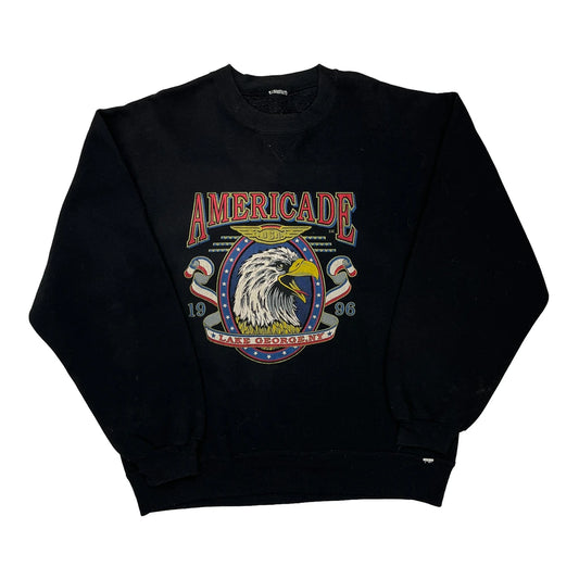 Americade Anvil Graphic Sweatshirt - 2XL Black Cotton