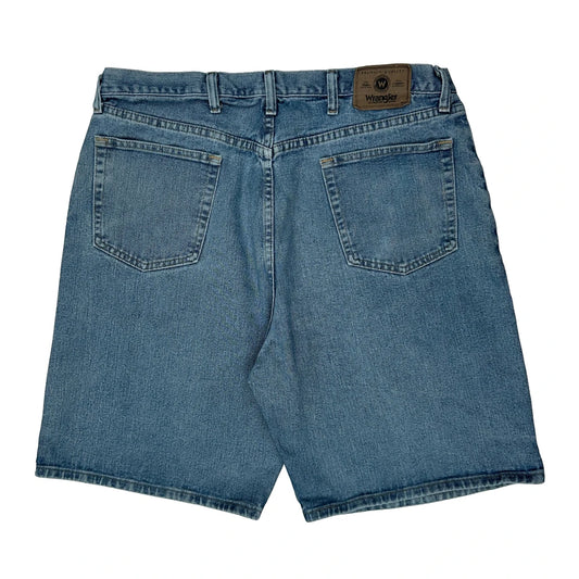 Wrangler Baggy Denim Shorts - 36W 10L Blue Cotton