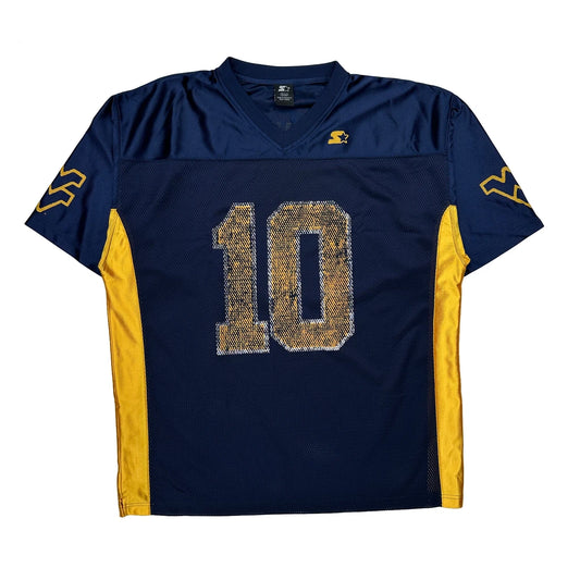Mountaineers Starter Football Shirt - XL Blue Polyester