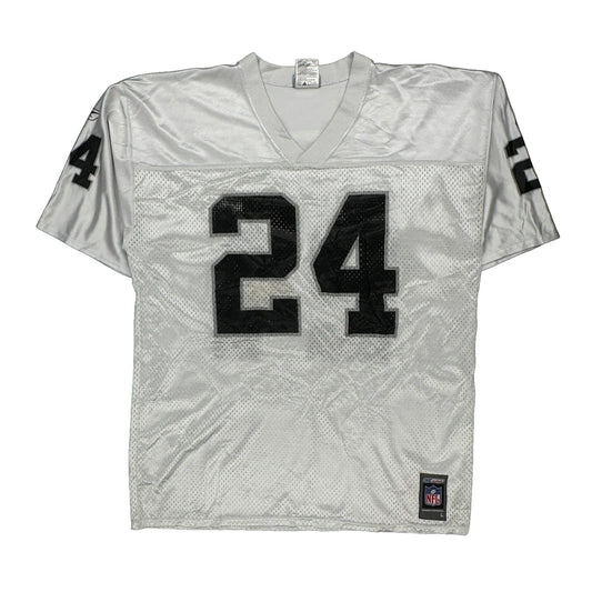 Raiders Reebok Nfl Jersey - Large Black Polyester