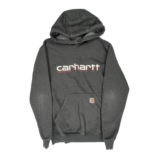 Carhartt Hoodie - Small Grey Cotton Blend