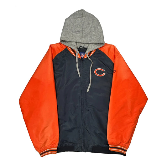 Chicago Bears Reebok Football Windbreaker - 2XL Grey Polyester